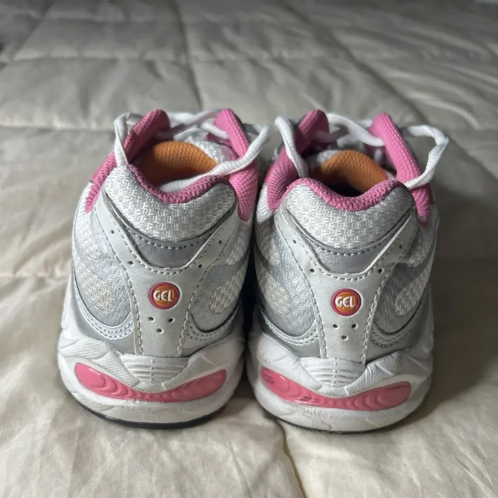 Women Asics Gel Galaxy 4 Size 8 Running Shoes Athletic White Pink
